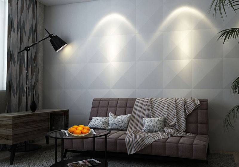 Панель 3D гипсовая Пирамидка