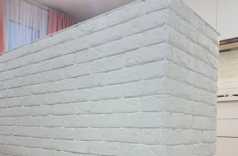 Кирпич + угол Шамотный в стиле Лофт в интерьере