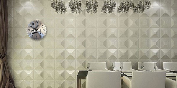 3D гипсовая панель Белл в интерьере