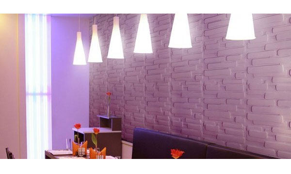 3D гипсовая панель Брик в интерьере