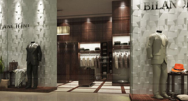 3D гипсовая панель Омикс в интерьере