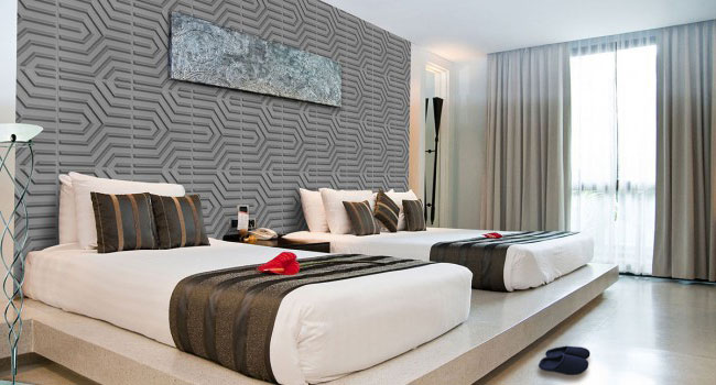 3D гипсовая панель Технология в интерьере