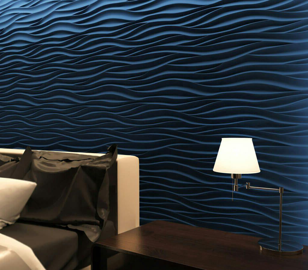 Панели 3Д гипсовые Острые волны