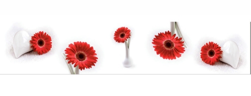 Фартук МДФ Арт герберы