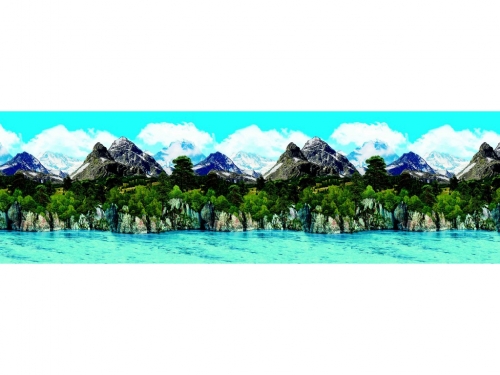 Фартук для кухни Горы