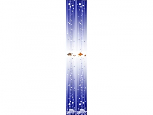 Панель ПВХ с фризом Марэ синий