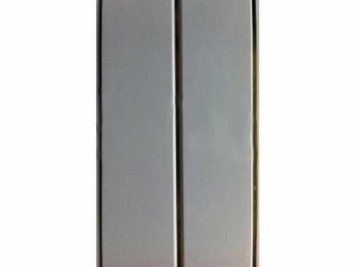 Двухсекционная панель с хромированной полосой Н1-6/1 Жемчужина-Золото