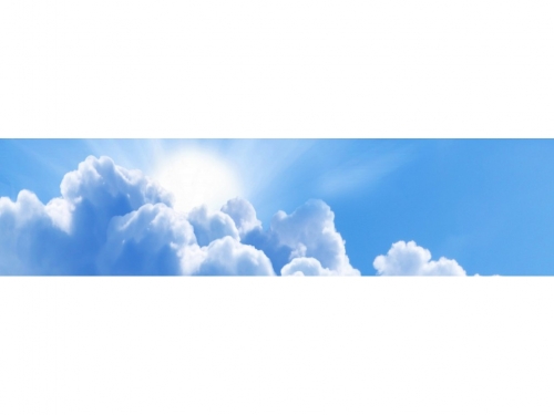 фартук из хдф элит облака 2440x610x3