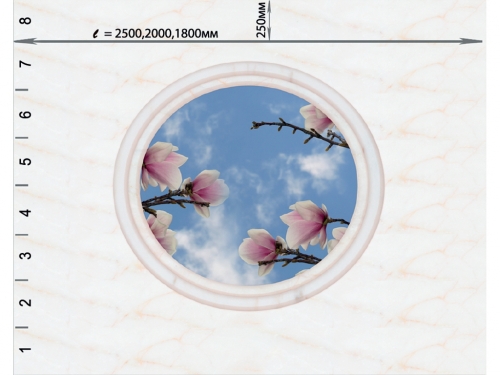 Потолочная панель ПВХ Novita Магнолия