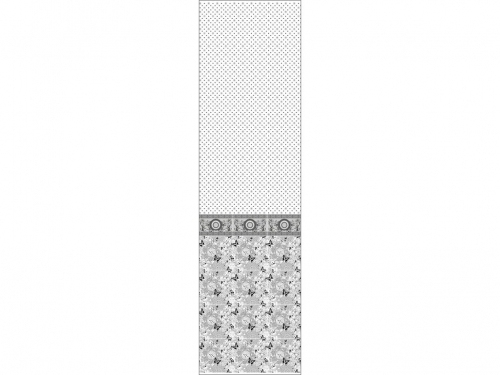 Панель ПВХ с фризом Солей черный