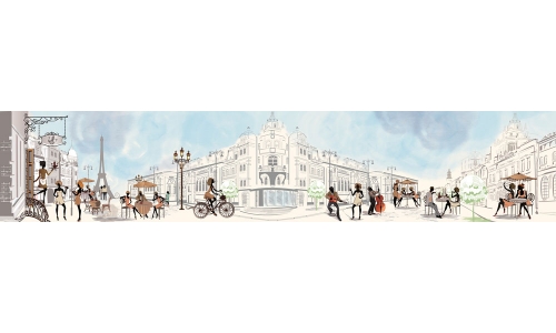 Фартук МДФ Msk Французские улочки