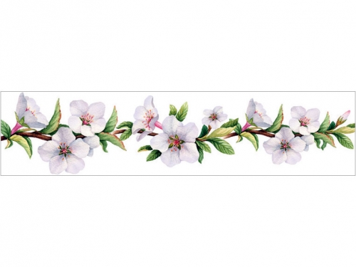 Фартук матовый МДФ Цветы 3