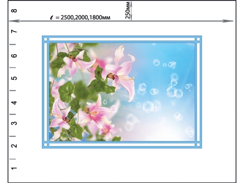 Потолочная панель ПВХ Novita Лилейник
