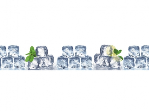 Фартук глянцевый МДФ Кубики льда 3