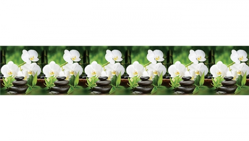 Фартук для кухни Орхидеи белые (термопечать)