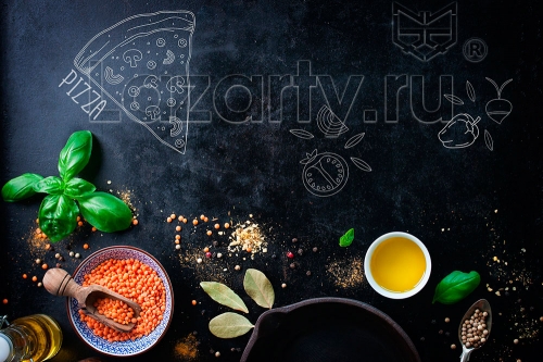 Защитное стекло Пицца для кухни