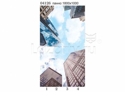 Потолочная панель ПВХ Панда Небоскреб (рисунок 2)