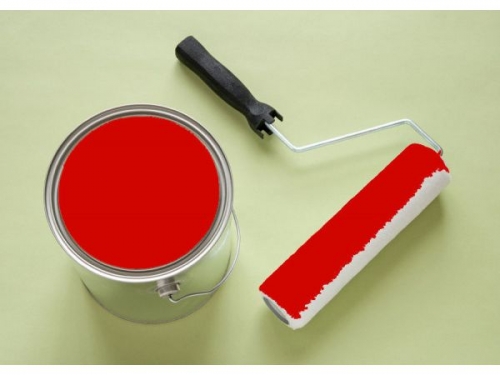 Краска светоотражающая для дорожной разметки Подорожник красная