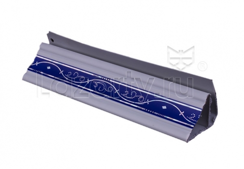 Плинтус для панелей ПВХ потолочный Карниз Лоза синяя