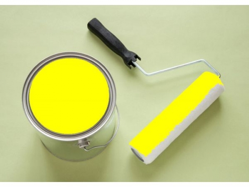 Краска светоотражающая для дорожной разметки Подорожник желтая