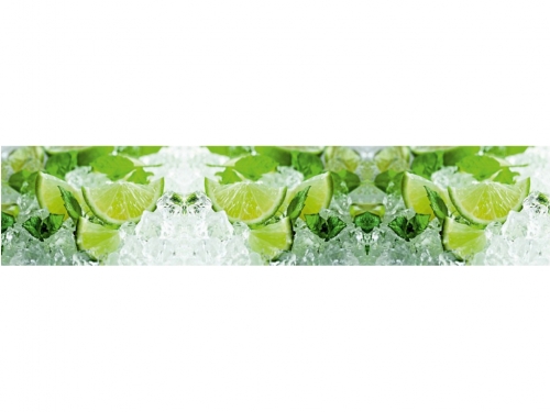 Фартук МДФ лайм и лед