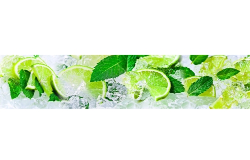 Фартук МДФ Лёд и лайм