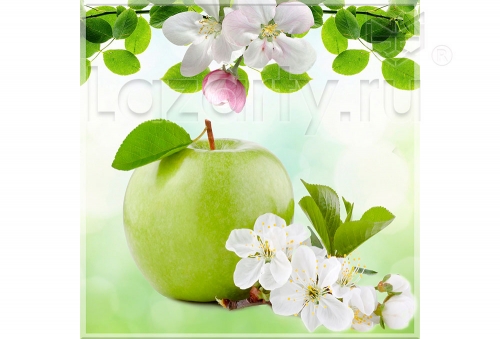 Защитное стекло Весенние яблоки для кухни