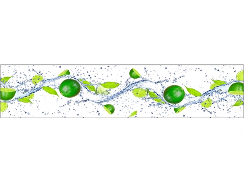 Фартук глянцевый МДФ Лаймы