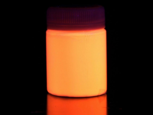 Светящаяся краска по ткани оранжевая / оранжевая