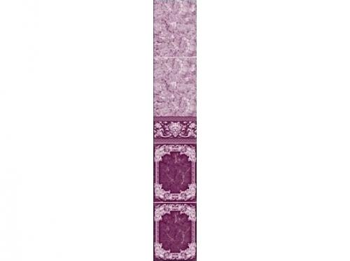 Панель ПВХ с фризом Лев-102Н гранат