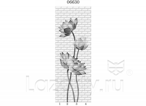 Панель ПВХ Панда Таинственный сад (рисунок 3)