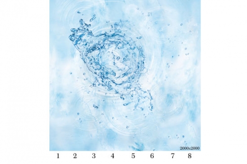 Потолочная панель ПВХ Панда Вода (рисунок)