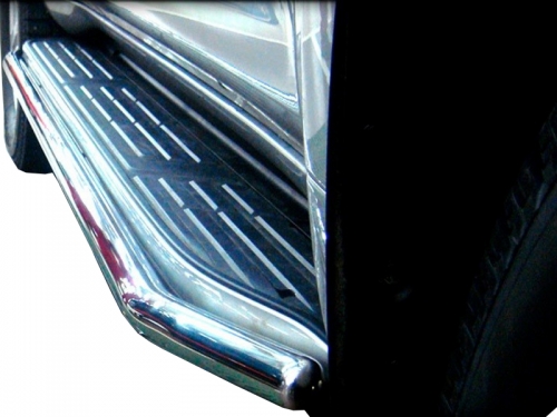 Пороги (окантовка штатного порога, в торец порога) d-43 LC Prado 150 "13-