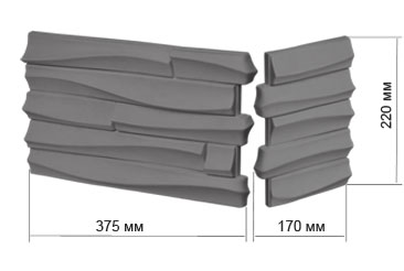 Угловой элемент Верона 720 (375мм)