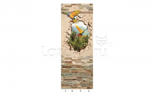 Панель ПВХ Панда Путешествие (рисунок 2)