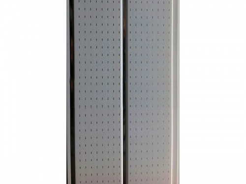 Двухсекционная панель с хромированной полосой Н1-16 Штрих белый