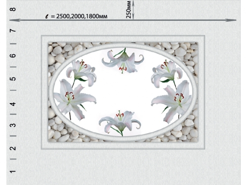 Потолочная панель ПВХ Novita Лилия