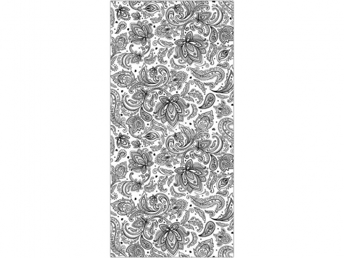 Панель ПВХ Орнамент черный