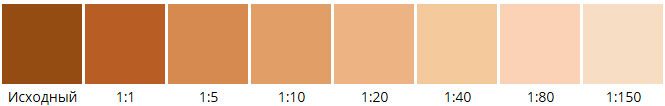 Растяжка орехово-бежевого колера для водно-дисперсионных красок