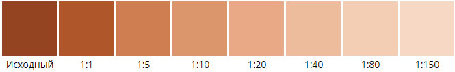 Растяжка светло-коричневого колера для водно-дисперсионных красок