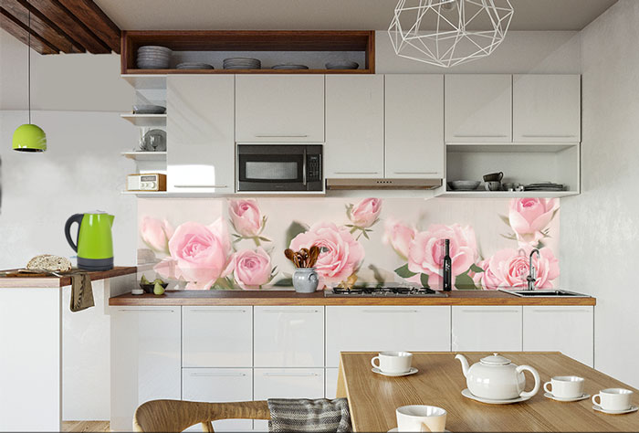 Фото интерьера с фартуком МДФ М 02