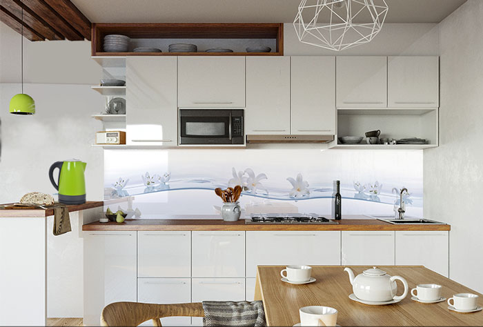 Фартук МДФ М 025 в интерьере