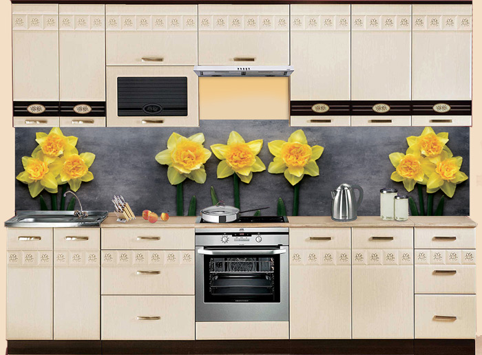 Фартук МДФ SP 132 с нарциссами