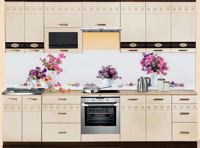 Фартук МДФ SP 143 с цветами