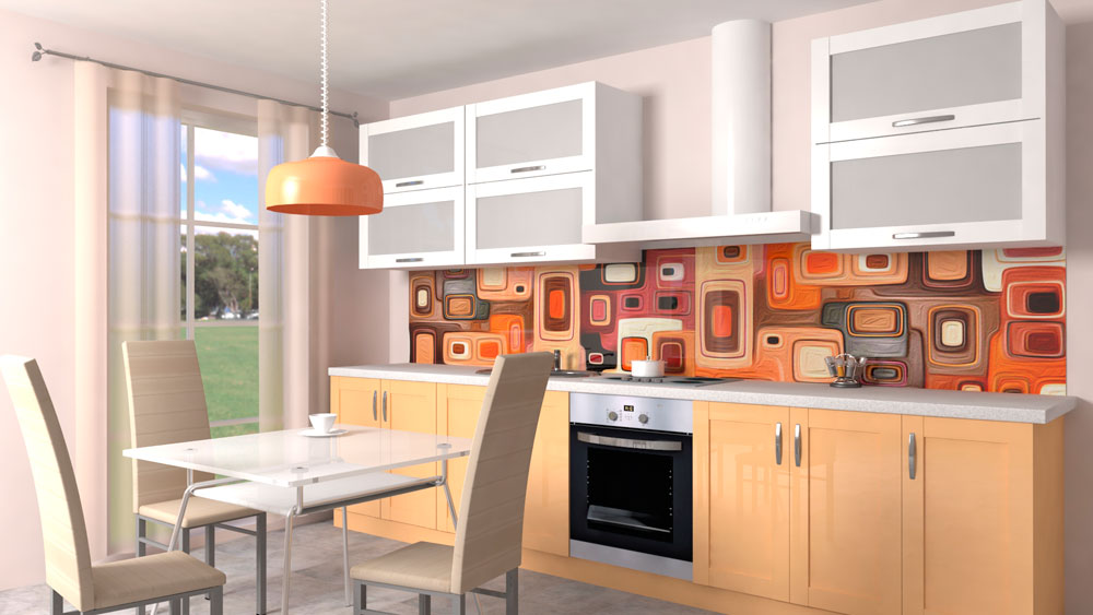 Фартук для кухни SP 087 в интерьере