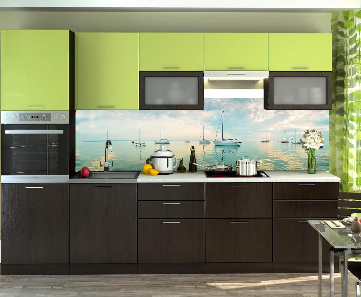 Фартук для кухни SP-257 в интерьере