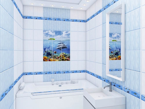 Панели ПВХ Юник Мореман в интерьере