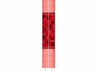 Панель ПВХ Unique Красные цветы