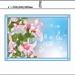 Потолочная панель ПВХ Novita Лилейник