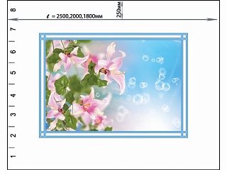 Потолочная панель ПВХ Novita Лилейник